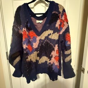 Colorful V-Neck Sweater